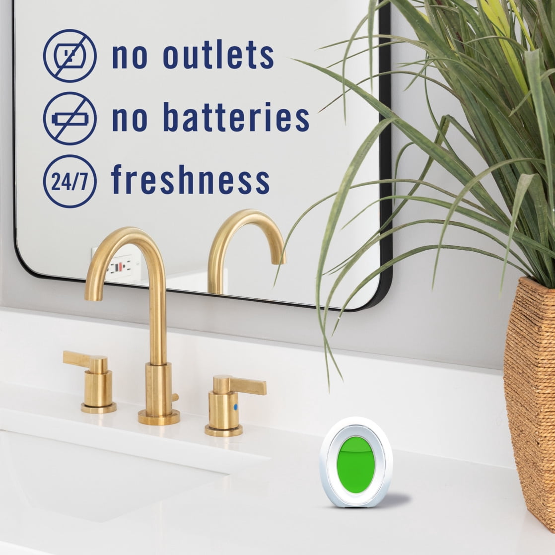 (3 pack) Febreze Odor-Fighting BATH Air Freshener, Gain Original Scent, 3 count