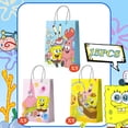 thumbnail image 3 of 15 Pcs Yellow Sponge Party Gift Bags for Birthday Party/Cartoon Favor Bags/Cartoon Candy Bags/Cartoon Paper Bags for Boys/Girls Kids Yellow Sponge Theme Birthday Party Decoration Supplies, 3 of 7