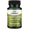 Swanson Original L. Acidophilus Probiotic Plus Prebiotic Fos 3 Billion Cfu 60 Capsules