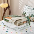 thumbnail image 5 of catabedysis Outdoor Camping Adventure Zipper Twin Comforter Sets with Fitted Sheet and 2 Pillowcases,Personalized Initial Letter J Zipper Bedding Set For Boys Men,Polkadot Reversible,4-Piece, 5 of 7
