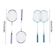 thumbnail image 5 of 1Pair Light Weight Badminton Racket Shuttlecocks Racquet Professional Badminton Rackets for Adults Kids Players, 5 of 11