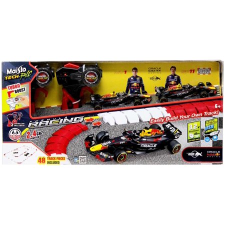 Formula Racing Tech R/C Oracle Red Bull Racing R/C Vehicle Playset [2 RC Vehicles & 48 Track Pieces]