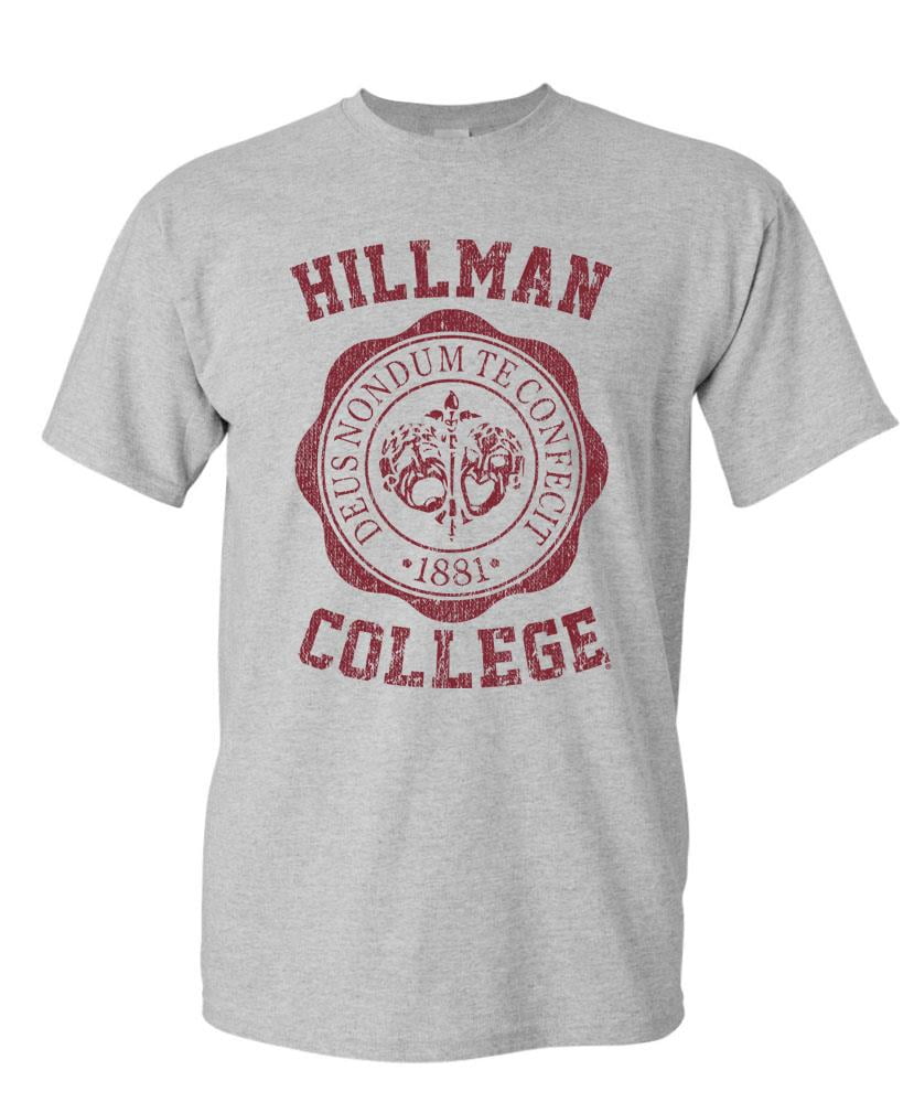 Hillman College v2 - Unisex Cotton T-Shirt Tee Shirt (Sport, 3XL ...
