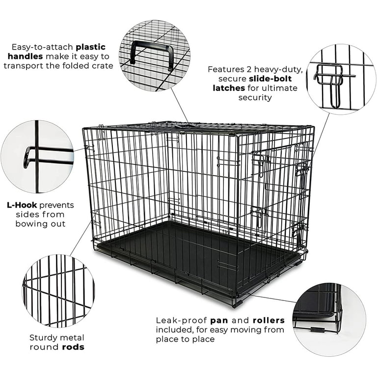 Folding dog crate walmart cheap