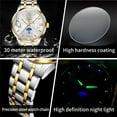 thumbnail image 6 of OLEVS Watches for Men Business Dress Casual Analog Quartz Stainless Steel Waterproof Luminous Men Wrist Watches Reloj Para Hombre White Dial, 6 of 12