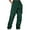 Green, variant on yunLCZ Pants Plus Size for Women Ladies' Solid Drawstring Elastic Waist Pocket Pants Slacks Casual Lounge Sweatpants