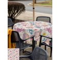 thumbnail image 5 of Outdoor Tablecloth with Umbrella Hole for Patio/Picnic/Party/Camping, Beach Coastal Waterproof Table Cloth Square Cover Washable, Summer Nautical Shell Starfish Coral Rustic (60"x 60"), 5 of 8