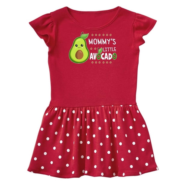 INKtastic Mommy's Little Avocado with Cute Baby Avocado Toddler Dress