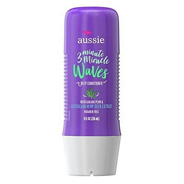 Aussie 3 Minute Miracle Waves Deep Hair Conditioner, 8 Oz