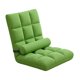 thumbnail image 3 of Silla suelo con respaldo, sillas plegables para adultos y niños, ideal para ver la televisión, para sala estar, sofá reclinable ajustable para Verde, 3 of 8