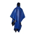 thumbnail image 2 of Impermeable con capucha con cordón, poncho de lluvia con capucha de manga larga para azul, 2 of 9