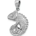 thumbnail image 4 of Sterling Silver Rhodium-Plated Polished And Textured 3D Iguana Pendant (Width 18.5) (Length 30.75) - Jbsp, 4 of 5