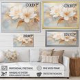 thumbnail image 4 of Designart "Poetic Petal Artistry II" Rhododendron Floater Framed Wall Art Living Room, 4 of 5