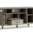 thumbnail image 2 of Simpli Home Redmond 72 inch Wide Solid Wood TV Stand in Distressed Grey For TVs up to 80 inches, 2 of 9
