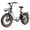 White, variant on Electric Bike For Adults, 1500W Peak Fast Ebike, 20" Fat Tire 90-Mile Max Range Mountain Electric Bicycles, 28 MPH 48V Removable Battery, 7-Speed(UL2849)