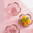 thumbnail image 5 of 3Pcs Small Glass Plate with Golden Border Mini Seasoning Dessert Cute Style Sakura Bowl for Ice Cream Salad, 5 of 5