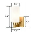 thumbnail image 7 of Claxy Gold Wall Sconces with Cylinder Milk Glass Shade Set of 2, 7 of 7