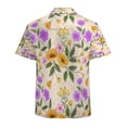 thumbnail image 3 of High Quality Hawaiian Shirts for Men Short Sleeve Aloha Beach Shirt Floral Summer Casual Button Down Shirts Blouses 4U54I2, 3 of 7
