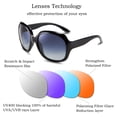 thumbnail image 7 of FEISEDY Fashion Oversized Polarized Women Sunglasses TAC Lenses B2434, 7 of 7