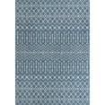 thumbnail image 1 of Unique Loom Tapis Géométrique en Treillis Extérieur 10' x 14' Rectangle Bleu/ivoire, 1 of 1