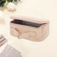 thumbnail image 3 of Unique Bargains 1 Pc Rectangle Handheld Makeup Bag Pink PU, 3 of 4