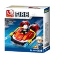 thumbnail image 1 of Sluban 667741117307 Small Fireboat Building Brick Kit (86 pcs), 1 of 1