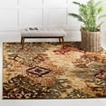 thumbnail image 2 of Unique Loom Barista Rustic Warm Color Area Rug 8' x 8' Square Beige/Black, 2 of 15