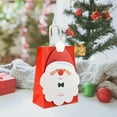 thumbnail image 6 of 10-Pack DIY Christmas Candy Bags, Paper Tote Sacks with Handles for Party Favors, Festive Gift Bags for Shopping and Holiday Gatherings(Red,A), 6 of 6
