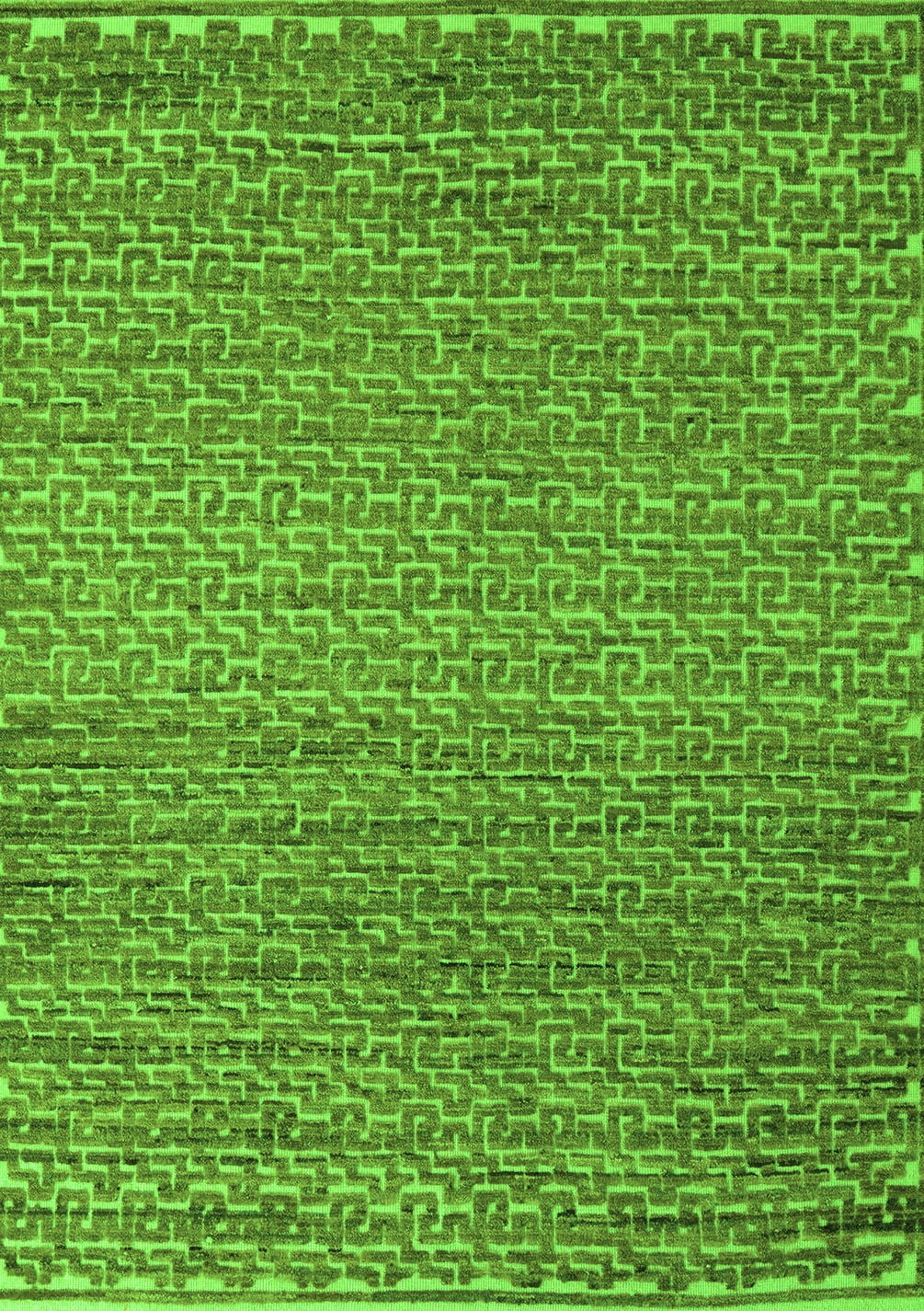 Ahgly Company Indoor Rectangle Abstract Green Modern Area Rugs, 8' x 10 ...