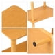 thumbnail image 4 of Irfora Mesa auxiliar de 2 niveles Mesa auxiliar de café Mesita de noche con diseño abierto Patrón de grano de madera Decoración para el hogar Muebles para sala de estar Dormitorio Balcón 80 * 30 * 42c Irfora Mesa final, 4 of 7