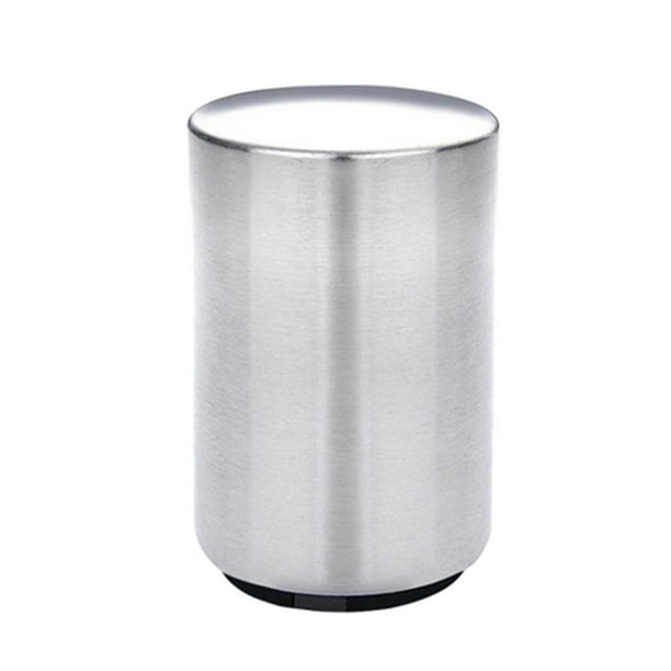 Abridor automático de botellas de cerveza de acero inoxidable con receptor magnético, herramienta de cocina Plata