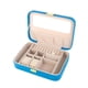thumbnail image 1 of Caja Joyero Pequeña, Joyero Cajas con Espejo para Joyas de Mujer, para Anillos, , Pendientes Azul Yinane Organizador de joyas Case, 1 of 8