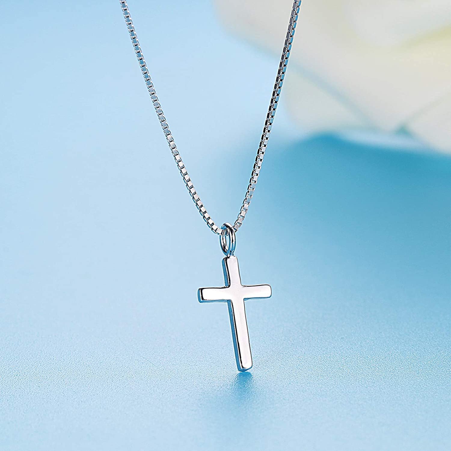 925 Sterling Silver Tiny Cross Pendant 
