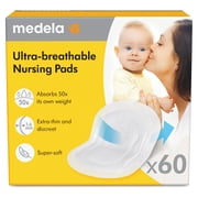 Medela Ultra-Breathable Nursing Pads, 60 Count