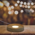 thumbnail image 1 of WHAMVOX Lighting Display Base Crystal Ball Stand White Small Lamp Base 1Pack, 1 of 4