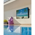 thumbnail image 5 of Summer Palm Tree Ocean Beach Boat Outdoor Tv Cover 52"-55" Waterproof And Weatherproof Tv Covers Tv Display Protectors For Outside Flat Screen Tv, 5 of 6