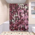 thumbnail image 5 of BZSMCE 4PCS Floral Symphony Shower Curtain Set Bathroom Decorative Set, 5 of 8