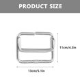 thumbnail image 2 of DRAFIDEEP 50Pcs Silver Metal Buckles for Handbags and Clothing with Sliding Adjustment, 2 of 8