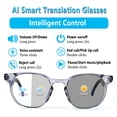 thumbnail image 2 of AI Translation Smart Glasses with 164+ Language, Bluetooth Glasses with Photochromic Lenses for Men&Woman, Ideal Gift for Office/Travel, 2 of 8