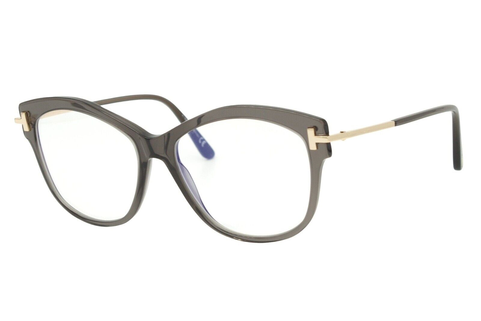 NWT, Tom Ford FT5762-B,  Cat Eye, Women Eyewear Frame, Size55X15X140. TOM FORD FT5762-B 001 Square Shiny Black Demo Lens 55 mm  main image 2