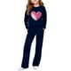 thumbnail image 2 of Cowsor Little Girls Outfits 2 Piece Toddler Long Sleeve Sweatshirt Leggings Pants Clothing Set, 2 of 5