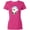 Cyber Pink, variant on Cute Christmas Penguin in Blue Hat Women's T-Shirt