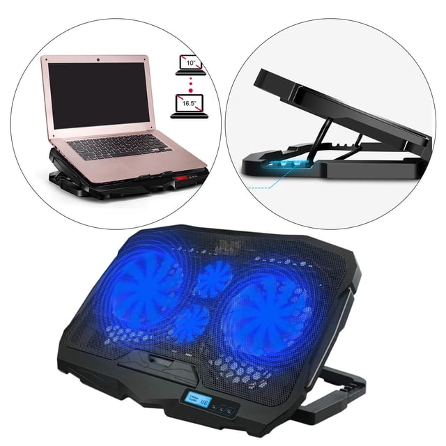 Pantalla LCD CUTICAT Almohadilla de Enfriamiento para Computadora Portátil de 10-16.5 Pulgadas