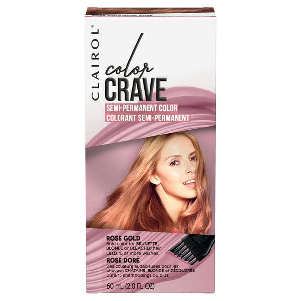Clairol Color Crave Semi Permanent Hair Color Rose Gold Walmart Com Walmart Com