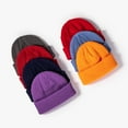 thumbnail image 3 of Hat Women's Autumn And Winter Fashion Light Board Beanie Padded Melon Skin Hat Outdoor Riding Knitted Hat Men's Wool Hat, 3 of 5