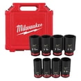 thumbnail image 2 of Milwaukee 49-66-7018 8pc SHOCKWAVE Impact Duty 3/4" Drive SAE Deep 6 Point Socket Set, 2 of 5