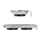 thumbnail image 4 of 3 Pcs Magnetic Parts Tray Set, Stainless Steel Heavy Duty Square and Round Extra Strong Magnetic Tool Trays Holder, 4 of 5