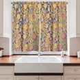 thumbnail image 2 of Ambesonne East Kitchen Curtains, Graphic Indonesian Batik, 55"x39", Multicolor, 2 of 3