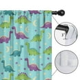 thumbnail image 4 of Blackout Kids Curtains,Light Blue Dinosaurs Celestial Pattern Childrens Insulated Curtains Set Of 2,Bedroom Essentials,Toddler Room Decor 52"x63", 4 of 5