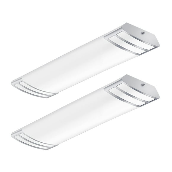 FAITHSAIL 2FT LED Light Fixture 20W, 2200lm, 4000K Neutral White, 2 Foot LED Linear Flush Mount Kitchen Lights Fixtures Ceiling for Closet, Craft Roo